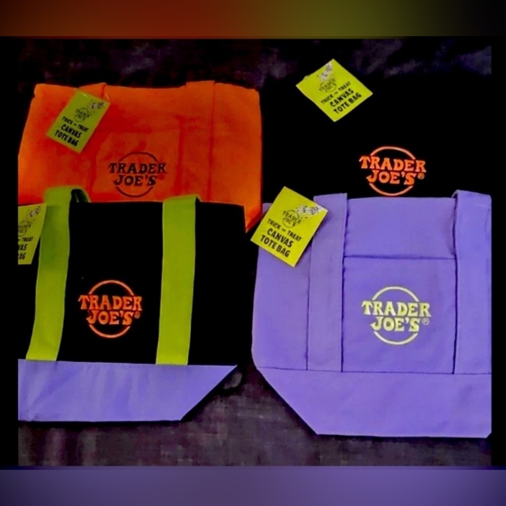 NWT 4–Trader Joe's Halloween Canvas Tote Bags